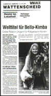 WAZ-Artikel ber CH. Bella-Kimba